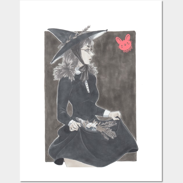 Lavender Witch Wall Art by Connie